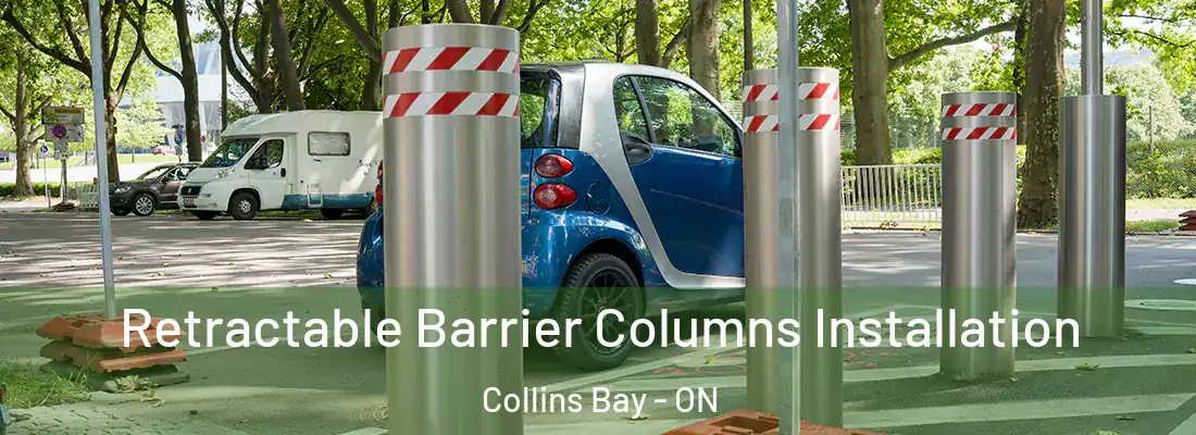  Retractable Barrier Columns Installation Collins Bay - ON