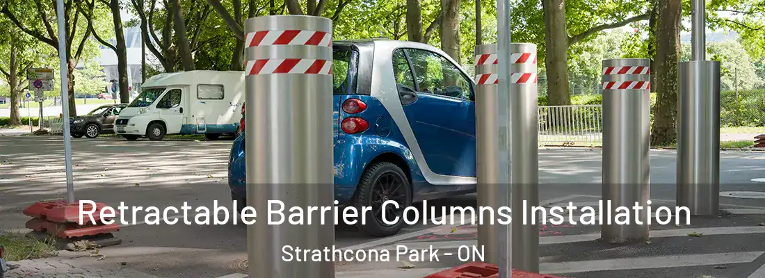  Retractable Barrier Columns Installation Strathcona Park - ON