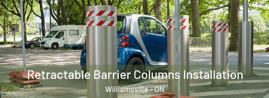  Retractable Barrier Columns Installation Williamsville - ON