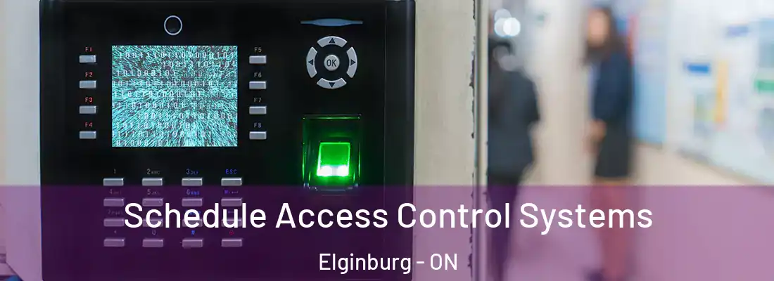  Schedule Access Control Systems Elginburg - ON
